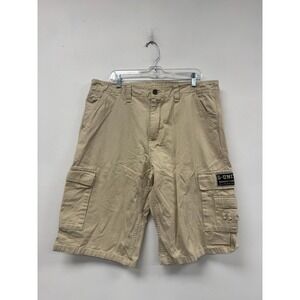 VTG G-Unit Cargo Shorts Mens 38 Beige Relaxed Fit Hip Hop Streetwear Cargo Y2K